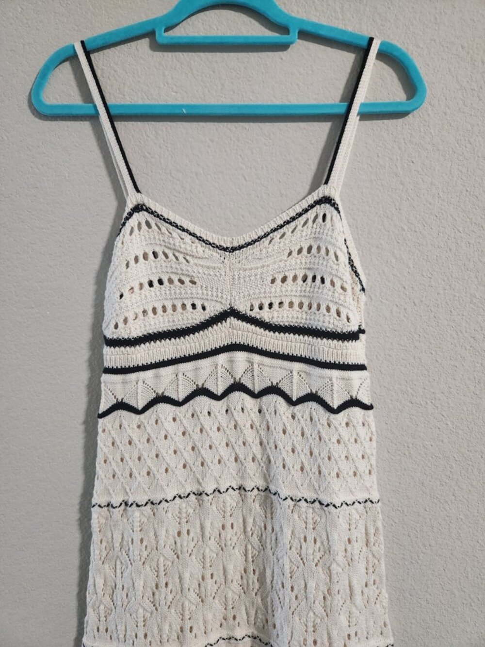 Commense NWT Paros Crochet Eyelet See Through Midi Dress Off-white size medium - Picture 3 of 7